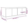 vidaXL Meuble TV Blanc 110x34x40 cm Bois de pin massif