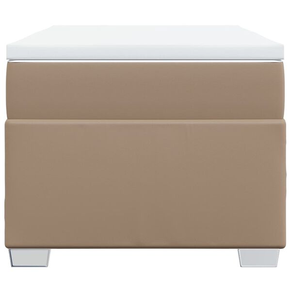 vidaXL Sommier &agrave; lattes de lit avec matelas Cappuccino 100x200 cm