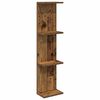 vidaXL &Eacute;tag&egrave;re Murale Bois ancien 25 x 15 x 100 cm Bois d'ing&eacute;nierie