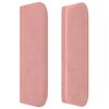 vidaXL T&ecirc;te de lit avec oreilles Rose 103x16x78/88 cm Velours