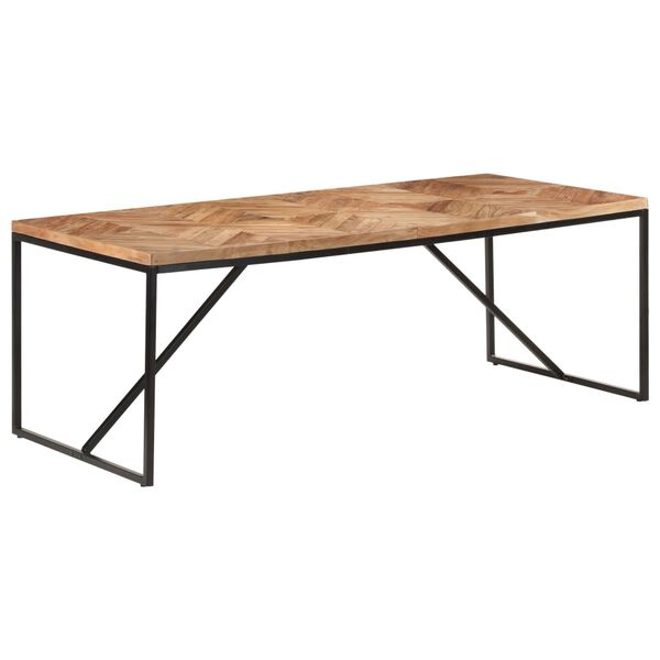 vidaXL Table à dîner 200x90x76 cm Bois massif d'acacia et de manguier