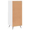vidaXL Buffet Blanc brillant 34,5x34x90 cm Bois d'ing&eacute;nierie