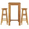 vidaXL Ensemble de bar de jardin 3 pcs bois d'acacia solide