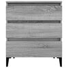 vidaXL Buffet Sonoma gris 60x35x70 cm Bois d'ingénierie