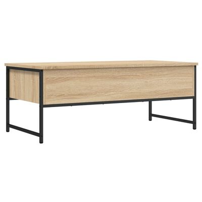 vidaXL Table basse chêne sonoma 101x49x39,5 cm bois d'ingénierie