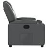 vidaXL Fauteuil inclinable gris similicuir