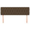 vidaXL Têtes de lit 2 pcs Marron Foncé 80x7x78/88 cm Tissu