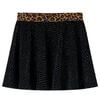 Jupe pour enfants avec ceinture l&eacute;opard noir 92