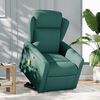vidaXL Fauteuil inclinable de massage Vert fonc&eacute; Tissu