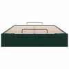 vidaXL Cadre de lit ottoman sans matelas vert fonc&eacute; 120x190 cm velours