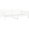 vidaXL Lit de jour sans matelas blanc 80x200 cm bois de pin massif
