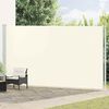 vidaXL Auvent lat&eacute;ral r&eacute;tractable de patio 220x600 cm Cr&egrave;me