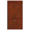 vidaXL Bo&icirc;te de d&eacute;p&ocirc;t de colis avec porte Marron 44 x 22 x 82 cm Acier