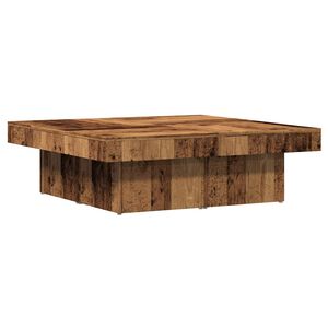 vidaXL Table basse vieux bois 90x90x28 cm bois d'ing&eacute;nierie