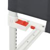 vidaXL Barrière de sécurité de lit d'enfant Gris foncé 120x25 cm Tissu