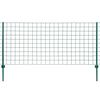 vidaXL Cl&ocirc;ture Euro Acier 20x1,2 m Vert
