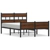 vidaXL Cadre de lit sans matelas ch&ecirc;ne marron 120x200 cm