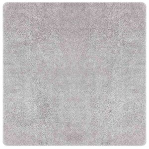 vidaXL Tapis Shaggy Anti-d&eacute;rapant Gris 200 x 200 cm PP