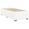 vidaXL Sommier à lattes de lit avec matelas Blanc 90x200 cm Similicuir