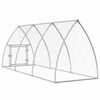 vidaXL Cage pour poules argenté 300x105x120 cm acier galvanisé