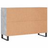 vidaXL Buffet gris béton 101,5x35x70 cm bois d'ingénierie