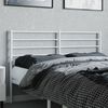 vidaXL T&ecirc;te de lit de remplacement m&eacute;tal blanc 140 cm