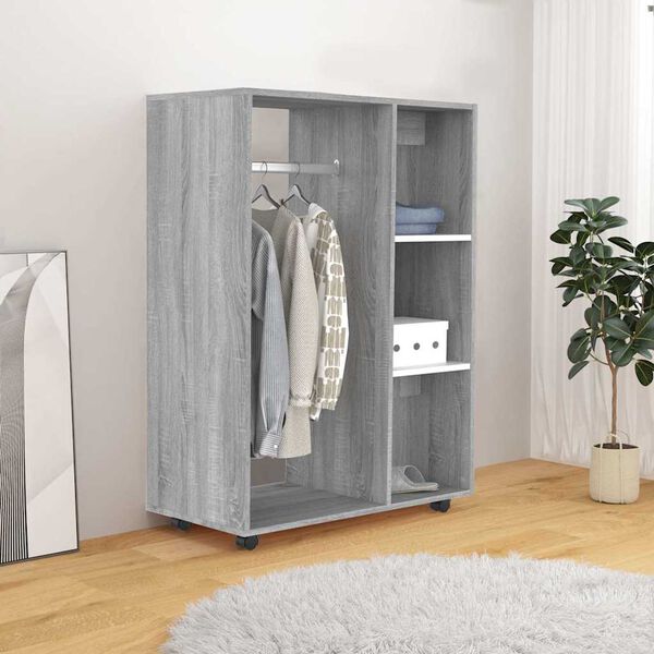 vidaXL Garde-robe Sonoma gris 80x40x110 cm Bois d'ingénierie