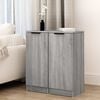 vidaXL Buffets 2 pcs Sonoma gris 30x30x70 cm Bois d'ing&eacute;nierie