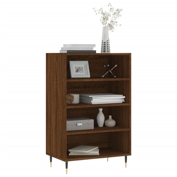 vidaXL Buffet haut chêne marron 57x35x90 cm bois d'ingénierie