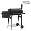 vidaXL Grill ext&eacute;rieur 103 x 60 x 113 cm Acier Noir