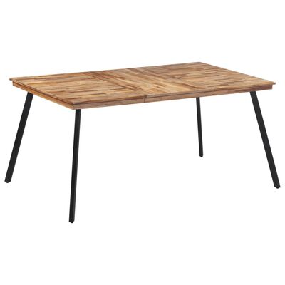 vidaXL Table à manger 169x98,5x76 cm bois massif de teck