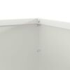 vidaXL Bordure de Pelouse Blanc 50 x 50 x 13 cm Acier