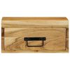 vidaXL Tables de chevet murales 2 pcs bois massif d'acacia
