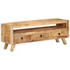 vidaXL Meuble TV 110x30x40 cm Bois massif de manguier
