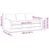 vidaXL Canap&eacute; &agrave; 3 places Cr&egrave;me 180 cm Similicuir