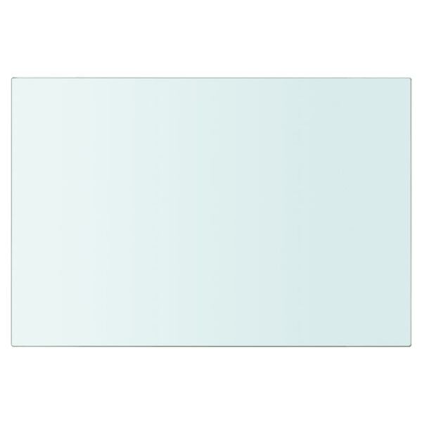 vidaXL Panneaux d'étagère 2 pcs Verre Transparent 20 x 25 cm