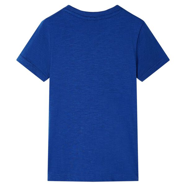 T-shirt pour enfants bleu fonc&eacute; 140