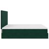 vidaXL Cadre de lit ottoman avec matelas vert fonc&eacute; 160x200 cm velours