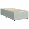 vidaXL Sommier &agrave; lattes de lit et matelas Gris clair 90x190 cm Velours