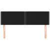 vidaXL Têtes de lit 2 pcs Noir 72x5x78/88 cm Tissu