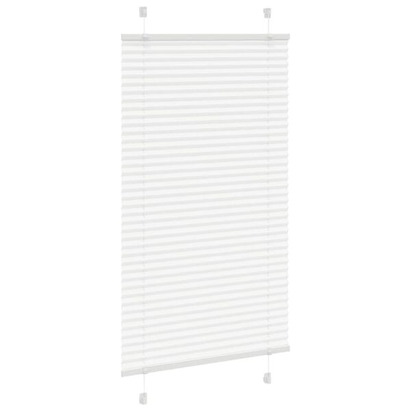 vidaXL Store pliss&eacute; blanc 70x100 cm largeur du tissu 69,4 cm polyester