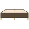 vidaXL Cadre de lit sans matelas marron fonc&eacute; 140x190 cm tissu