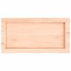 vidaXL &Eacute;tag&egrave;re murale 60x30x(2-4) cm bois de ch&ecirc;ne massif non trait&eacute;