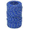 vidaXL Corde utilitaire polyvalente 2 mm 250 m Bleu PP