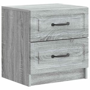 vidaXL Cabinet de chevet Sonoma gris 43 x 34,5 x 44,5 cm