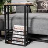 HSM Collection Table d'appoint avec porte-revues 38x30x65 cm