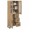vidaXL Haut Armoire 2 pcs Ch&ecirc;ne artisanal Bois d'ing&eacute;nierie
