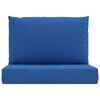 vidaXL Coussins de palette lot de 2 bleu tissu oxford