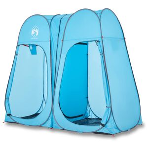 vidaXL Tente d'intimit&eacute; bleu escamotable imperm&eacute;able