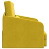 vidaXL Canap&eacute;-Lit Jaune 65 x 80 x 83 cm Velours